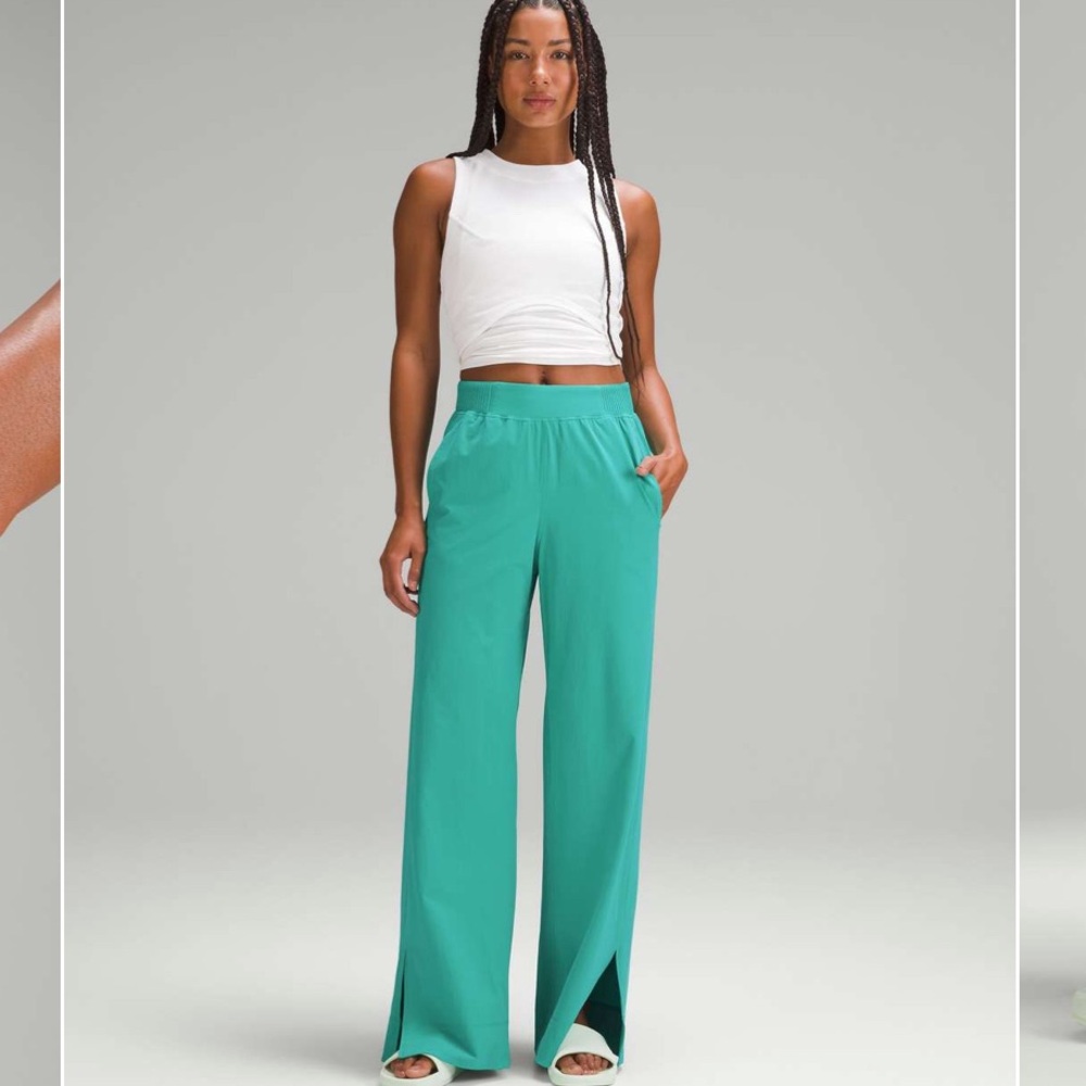 lululemon athletica Teal Wide Leg Pants